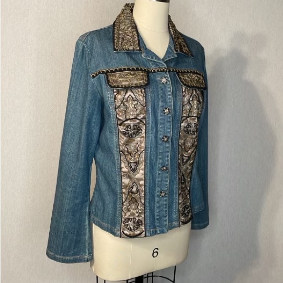 Berek by takako Sakon designer denim jacket , size large. - Picture 12 of 13